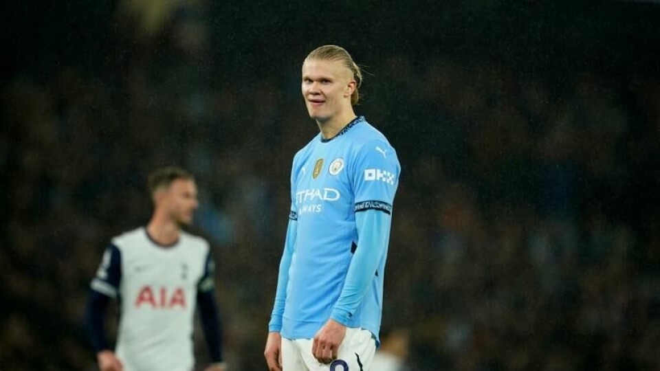 Det flyter ikke for Erling Braut Haaland i Premier League om dagen.