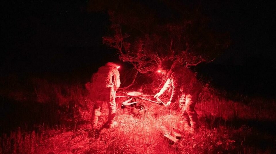 Ukrainske soldater «Akilles-bataljonen» fra den 92. angrepsbrigade i aksjon ved frontlinjen nær Tsjasiv Yar i Donetsk-regionen, 1. mai 2024.