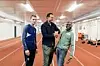 Wilson Kipketer og Quincy Douglas (midten) og Øyvind Kvernen (t.v.) sammen på Bislett stadion onsdag. Foto: Berit Roald / NTB scanpix