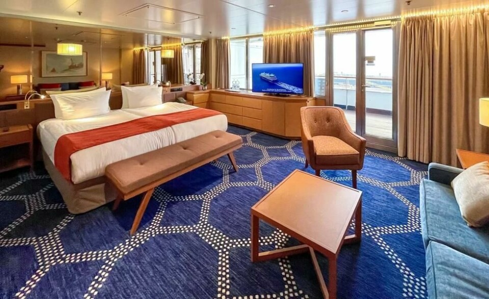 Suite ombord på Vasco da Gama Suite ombord på Vasco da Gama Foto: Nicko Cruises