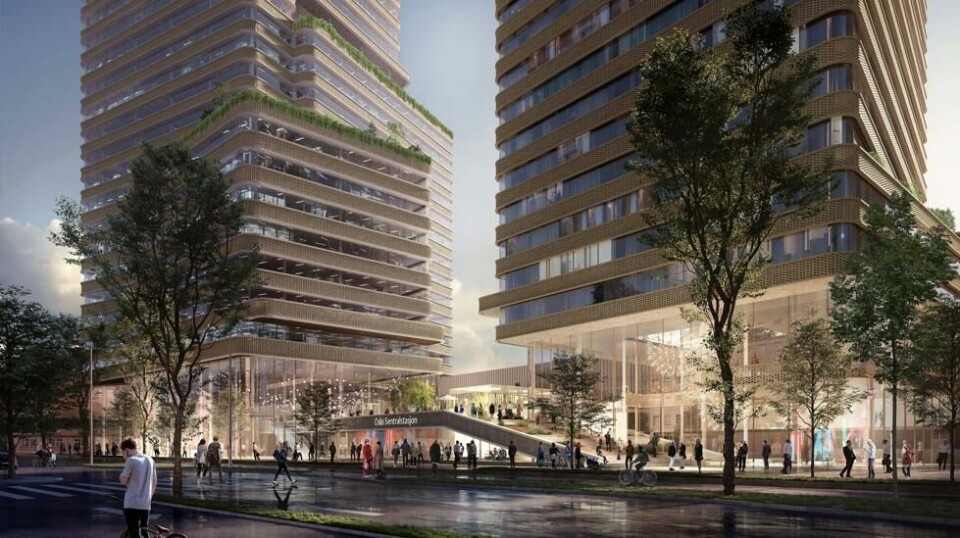 Slik kan BG14b bli helt nederst på bakkenivå. Illustrasjon: Kristin Jarmund/C.F.Møller/Rodeo arkitekter