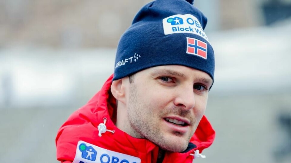 Jørgen Graabak sliter med flere brudd i armen. Foto: Geir Olsen / NTB