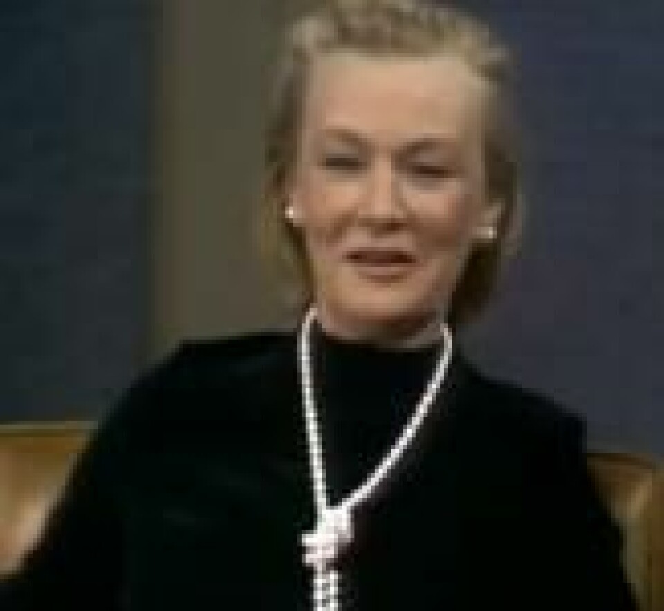 To år før hun døde, gjorde Lake et sjeldent intervju for talkshow-kongen Dick Cavett. Foto: Skjermdump YouTube To år før hun døde, gjorde Lake et sjeldent intervju for talkshow-kongen Dick Cavett. Foto: Skjermdump YouTube