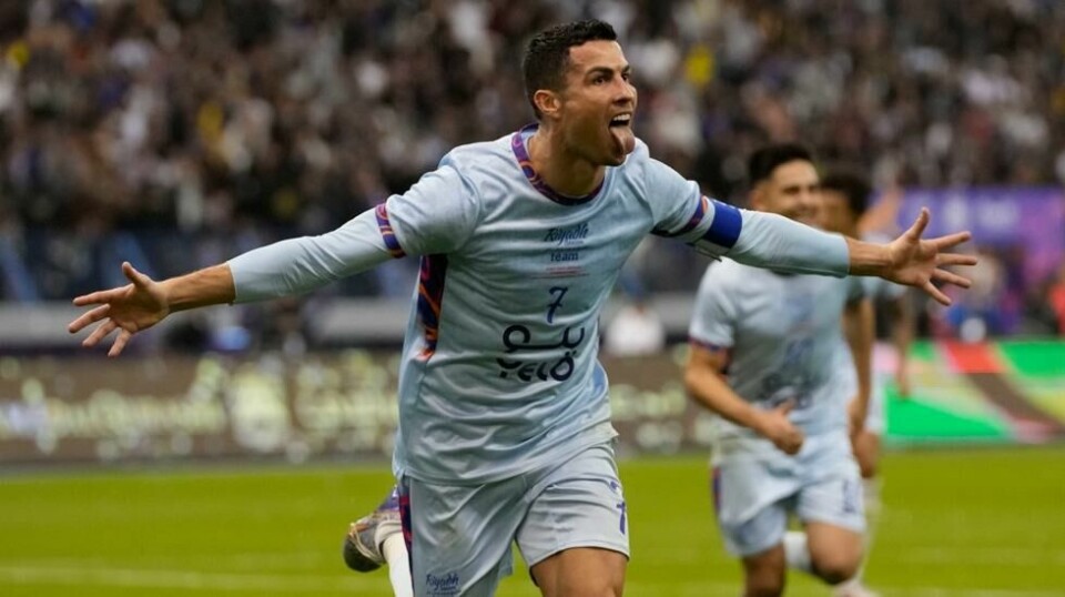 Foto: Cristiano Ronaldos nye Youtube-kanal nådde én million følgere på rekordtid onsdag. Foto: Hussein Malla / AP / NTB