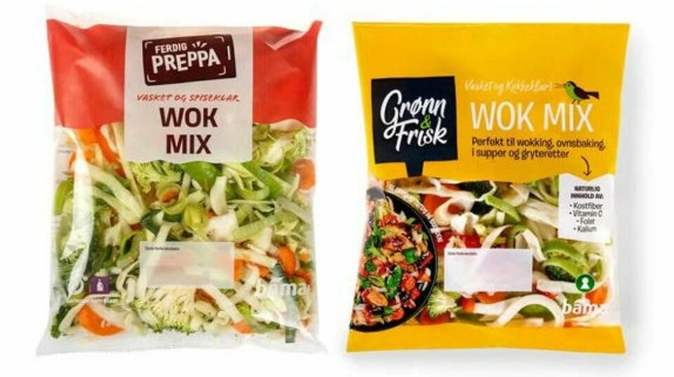 Bama tilbakekaller Grønn & Frisk Wok Mix 300 gram og Ferdig Preppa Wok Mix 300 gram. Begge har siste forbruksdato 19.11.2024.