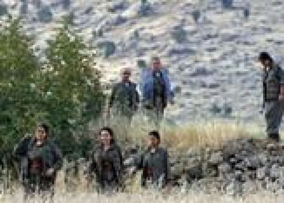 PKK-medlemmer i Qandil-fjellene i Irak. Scanpix/AP. PKK-medlemmer i Qandil-fjellene i Irak. Scanpix/AP.
