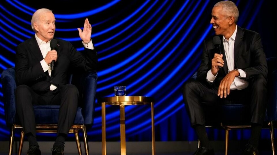 President Joe Biden og tidligere president Barack Obama, her fra et valgkamparrangement i Los Angeles tidligere i juni. Foto: Alex Brandon / AP / NTB