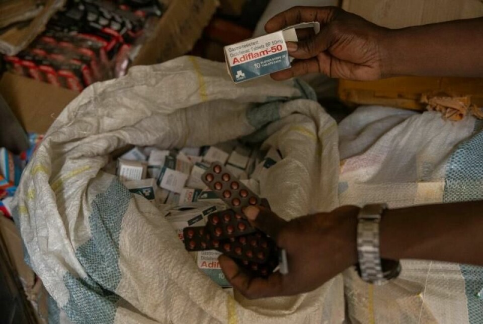 Disse medisinene ble konfiskert ved et raid i hovedstaden Lilongwe i august. Disse medisinene ble konfiskert ved et raid i hovedstaden Lilongwe i august. Foto: Sofi Lundin / Panorama nyheter
