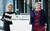 Statsminister Erna Solberg (H) og finansminister Siv Jensen (Frp). Foto: Håkon Mosvold Larsen / NTB scanpix
