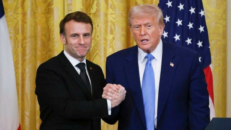 Frankrikes president Emmanuel Macron og USA-president Donald Trump. Frankrikes president Emmanuel Macron og USA-president Donald Trump. Foto: Ludovic Marin/Pool via AP/NTB