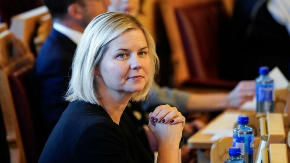 Guri Melby og resten av Venstre fikk en oppslutning på 4,7 prosent i ABC Nyheter og Altingets måling for januar. Målingen ble utført av Opinion. Guri Melby og resten av Venstre fikk en oppslutning på 4,7 prosent i ABC Nyheter og Altingets måling for januar. Målingen ble utført av Opinion. Foto: Ole Berg-Rusten / NTB