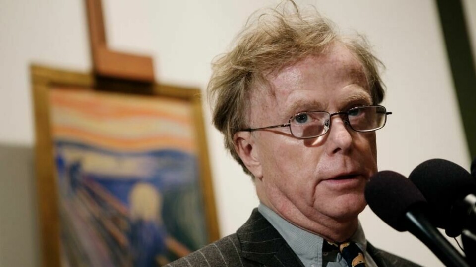 Petter Olsen solgte i 2012 «Skrik»-pastellen for nesten 700 millioner kroner på auksjon hos Sotheby’s i New York. Petter Olsen solgte i 2012 «Skrik»-pastellen for nesten 700 millioner kroner på auksjon hos Sotheby’s i New York. Foto: Linda Forsell / NTB
