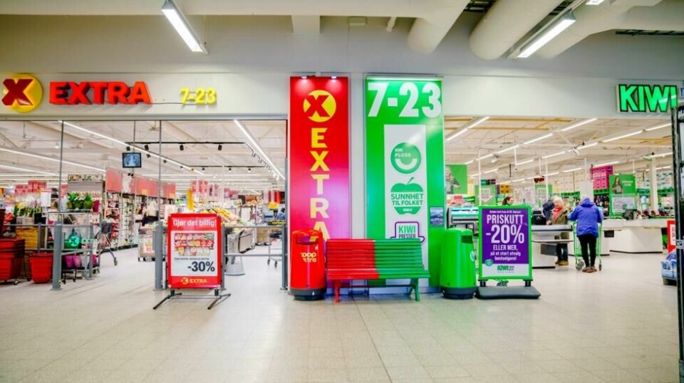 «Ingenting ville vært bedre enn om det faktisk var slik det fungerte». skriver forfatteren om momskutt. Her dagligvarekjedene Coop Extra og Kiwi, som har butikker side om side på Sætre Nærsenter.