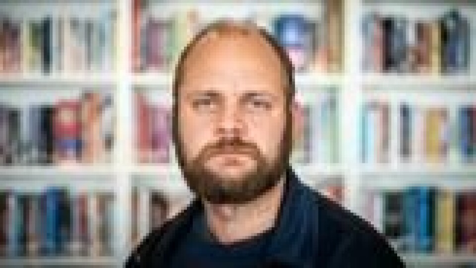 Mimir Kristjansson under presentasjon av høstens bøker hos Kagge Forlag og J.M. Stenersens Forlag, torsdag. Mimir Kristjansson under presentasjon av høstens bøker hos Kagge Forlag og J.M. Stenersens Forlag, torsdag. Foto: Ole Berg-Rusten / NTB