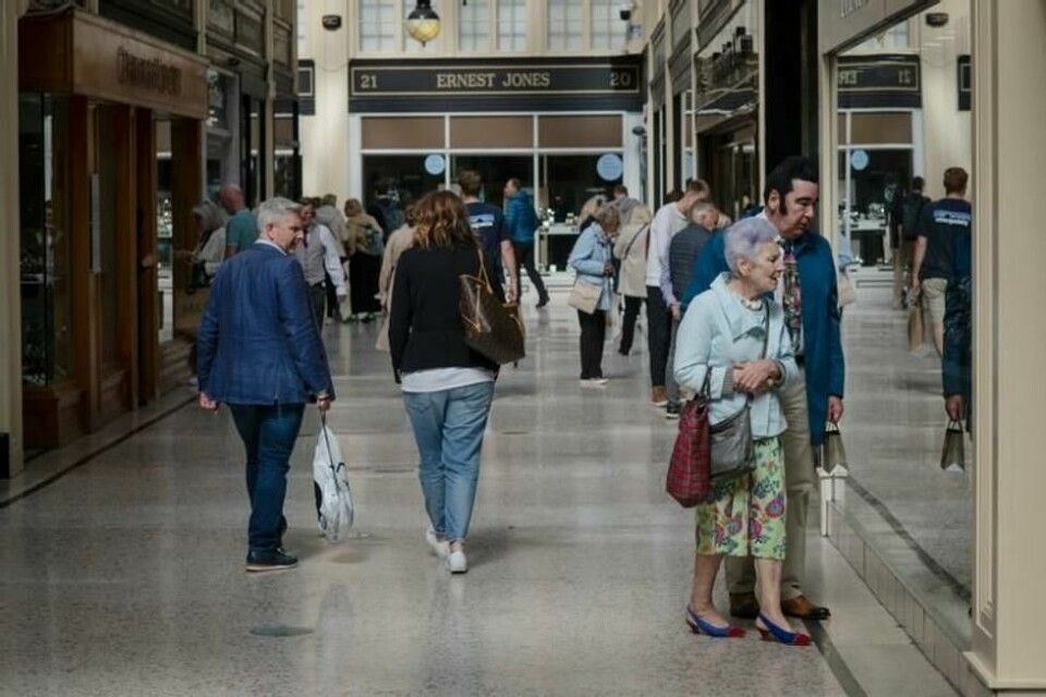 Eksklusiv shopping i Argyll Arcade, like ved Buchanan st. Eksklusiv shopping i Argyll Arcade, like ved Buchanan st. Foto: Eivind Yggeseth / Finansavisen