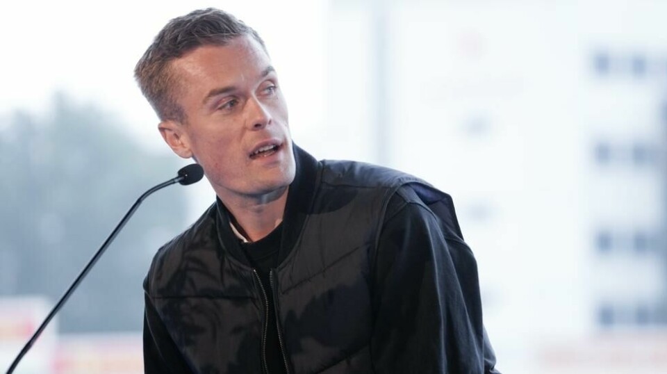 Filip Ingrebrigtsen vant NM i gateløp lørdag. Her under en presseseanse i forbindelse med den nye serien med løperbrødrene Ingebrigtsen. Foto: Thomas Fure / NTB