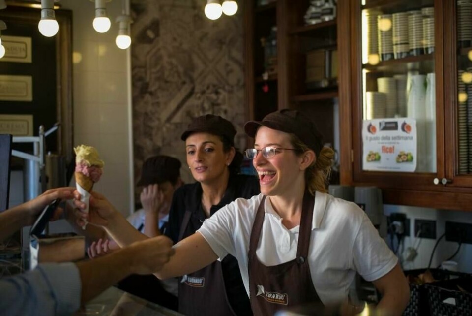 Få byer selv i Italia har så mange iskremutsalg som Firenze. Få byer selv i Italia har så mange iskremutsalg som Firenze. Foto: Bjørn Moholdt / Kapital Reise