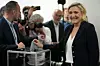 Marine Le Pen kan glede seg over gode resultater i første runde av valget på ny nasjonalforsamling i Frankrike. Foto: Thibault Camus / AP / NTB / NTB