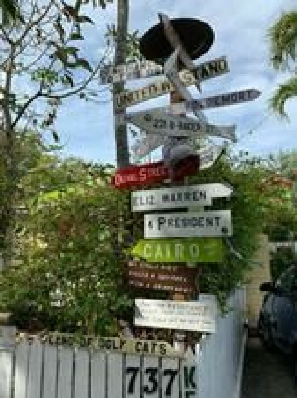 Skiltene i Key West er ikke helt som på andre steder. Foto: Sverre Bjørstad Graff. Skiltene i Key West er ikke helt som på andre steder. Foto: Sverre Bjørstad Graff.
