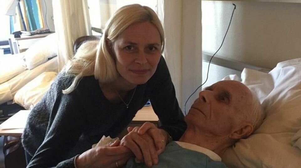 Sykehjemsoppholdet ble starten på slutten for Hans Ingvar Steen Torgersen. Her med datteren, Ann Kristin Eliassen.