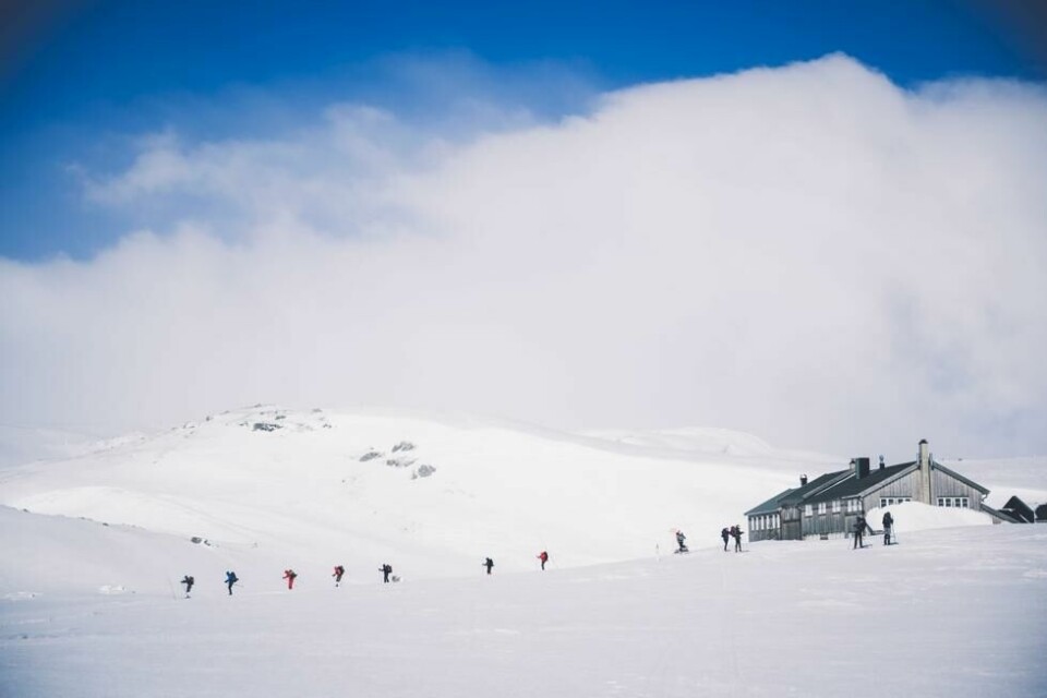 Krækkja er en av mange betjente DNT-hytter på Hardangervidda. Krækkja er en av mange betjente DNT-hytter på Hardangervidda. Foto: Marius Dalseg