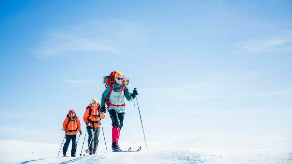 Hytte til hytte-tur er populært i påsken. Hytte til hytte-tur er populært i påsken. Foto: Marius Dalseg