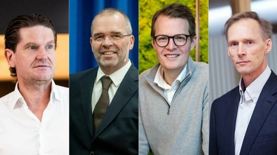 Kjetil Olsen (f.v.), Ragnar Torvik, Kjetil Martinsen og Kyrre Aamdal mener det kan være behov for å diskutere hvor mye oljepenger som brukes, men mer av dem burde uansett gå til skattelette.