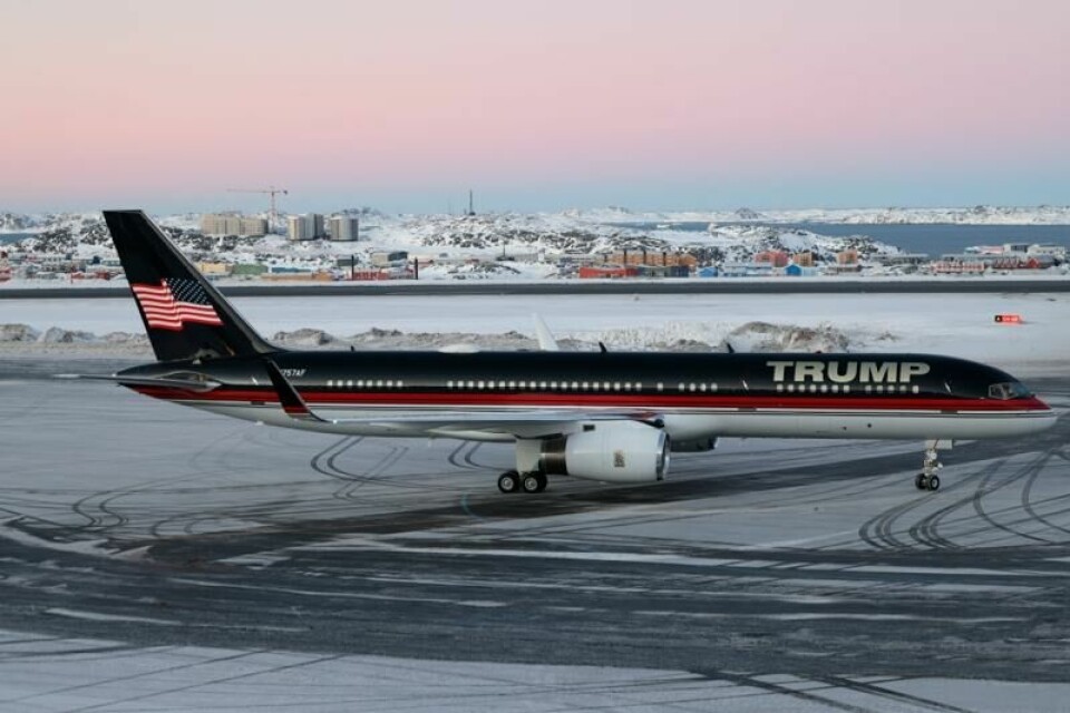 Donald Trumps sønn Donald Trump Jr. besøkte Grønland 7. januar i år.