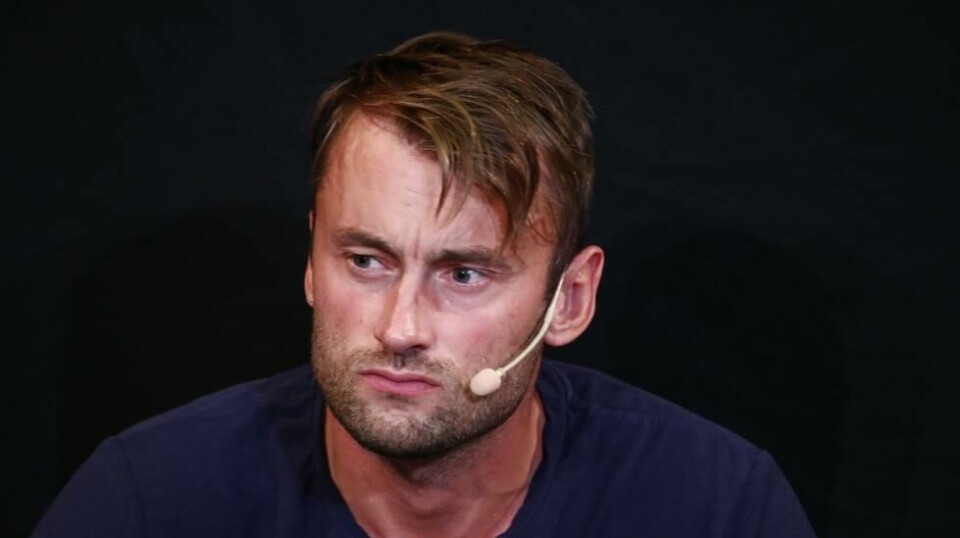 Petter Northug under pressekonferansen i Trondheim der han uttalte seg om hendelsen der han er siktet for kjøring i høy hastighet, kjøring i ruspåvirket tilstand og oppbevaring av narkotika. Foto: Terje Pedersen / NTB