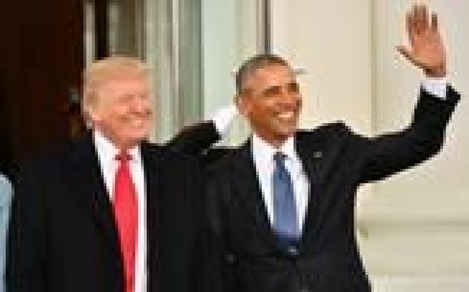 Barack Obama og Donald Trump. Barack Obama og Donald Trump. Foto: Kevin Dietsch / Pool / EPA