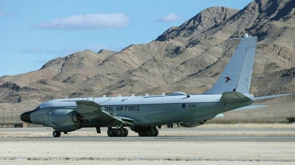 RC-135W Rivet Joint benyttes til elektronisk overvåkning. RC-135W Rivet Joint benyttes til elektronisk overvåkning. Foto: Sgt. Neil Bryden / Royal Air Force