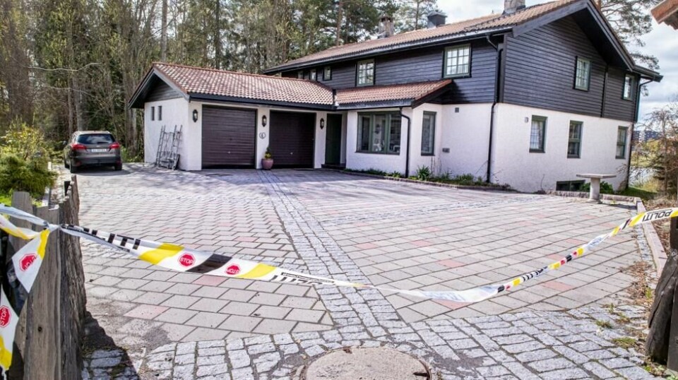 Politiet tror Anne-Elisabeth Hagen ble drept hjemme i Sloraveien 4. Foto: Terje Pedersen / NTB scanpix