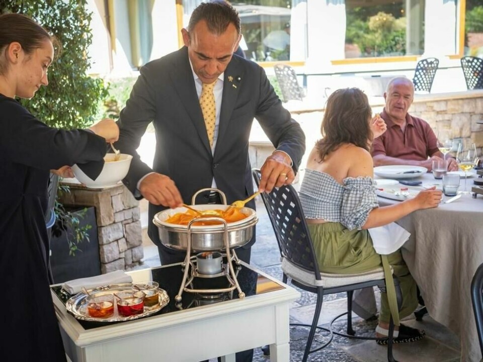 Da Vittorio i Cantalupa utenfor Bergamo har tre stjerner i Guide Michelin. Maten beskrives som “lombardisk”, med stor vekt på lokale råvarer. Da Vittorio i Cantalupa utenfor Bergamo har tre stjerner i Guide Michelin. Maten beskrives som “lombardisk”, med stor vekt på lokale råvarer. Foto: Bjørn Moholdt