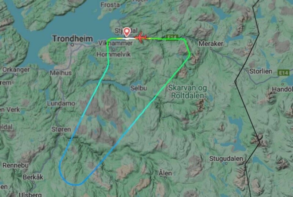 SAS-flyet kom ikke langt sør før det måtte snu og nødlande.