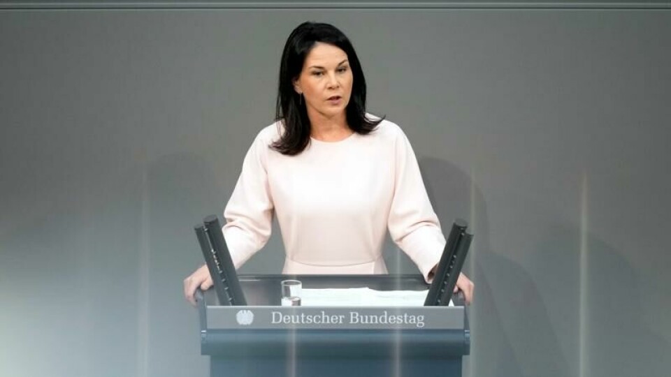 – Det handler om å gjøre det klart at vi står for et demokrati uten ytre høyre-ekstremister, sa Tysklands utenriksminister Annalena Baerbock i debatten i Forbundsdagen i Berlin fredag.