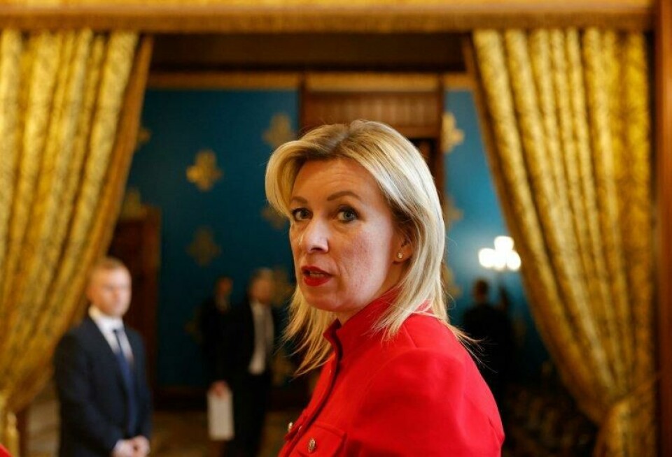 Talsperson for det russiske utenriksdepartementet, Maria Zakharova. Talsperson for det russiske utenriksdepartementet, Maria Zakharova. Foto: Reuters