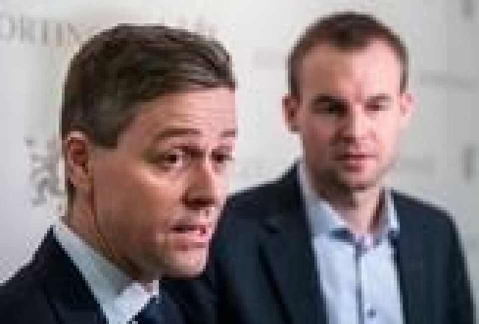 Tidligere partileder i KrF, Knut Arild Hareide, og nyvalgt KrF-leder Kjell Ingolf Ropstad. Foto: Ole Berg-Rusten / NTB scanpix Tidligere partileder i KrF, Knut Arild Hareide, og nyvalgt KrF-leder Kjell Ingolf Ropstad. Foto: Ole Berg-Rusten / NTB scanpix Foto: NTB scanpix