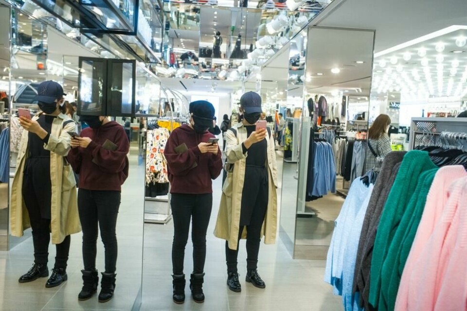 H&M er populært i Taiwan. Her fra flaggskip-butikken i Ximen. H&M er populært i Taiwan. Her fra flaggskip-butikken i Ximen. Foto: Amanda O. Berg