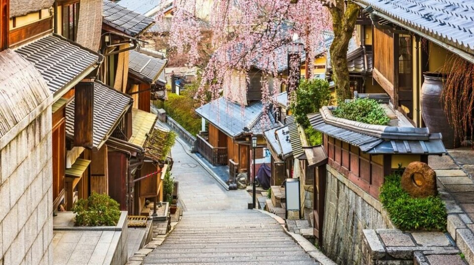 Historiske Kyoto, japansk historiske og kulturelle sentrum, om våren. Illustrasjonsfoto: Scanpix/Shutterstock.