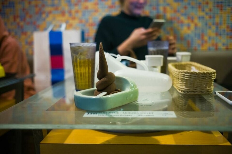 Hos Modern Toilet Restaurant i Ximen har alle måltid inkludert en dessert bestående av sjokoladeis. Hos Modern Toilet Restaurant i Ximen har alle måltid inkludert en dessert bestående av sjokoladeis. Foto: Amanda O. Berg