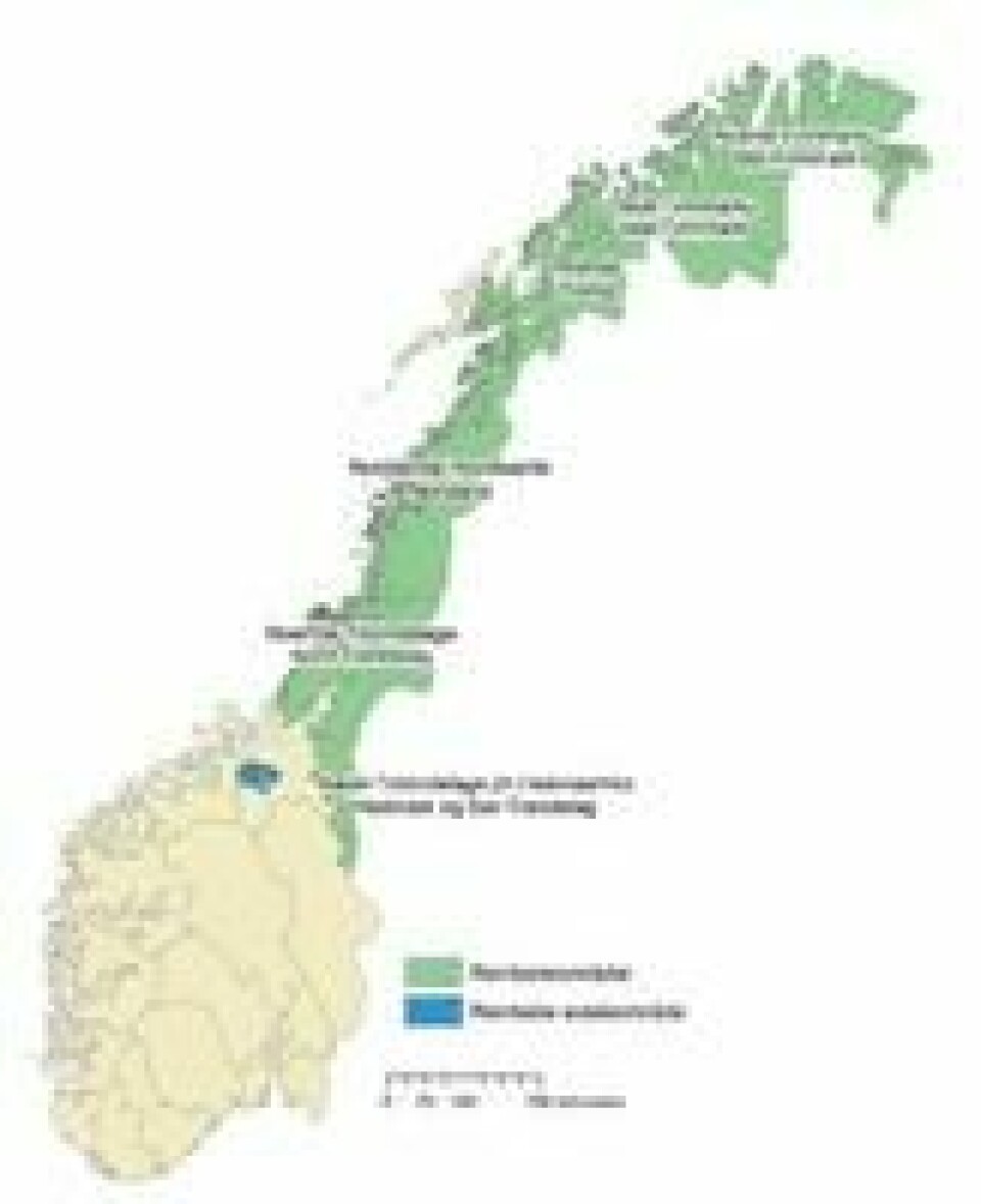 Reinbeiteområder i samisk reindrift utgjør omlag 40 prosent av Norges bruttoareal. (Kilde: SSB, 2020, med datagrunnlag fra Landbruksdepartementet) Reinbeiteområder i samisk reindrift utgjør omlag 40 prosent av Norges bruttoareal. (Kilde: SSB, 2020, med datagrunnlag fra Landbruksdepartementet)