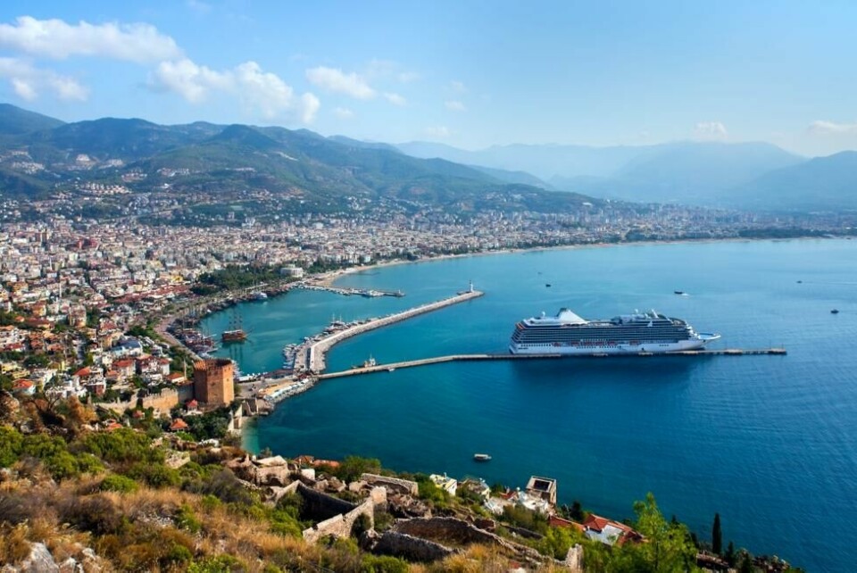 Også Alanya i Tyrkia opplever økning i cruiseturismen. Også Alanya i Tyrkia opplever økning i cruiseturismen. Foto: Shutterstock / NTB