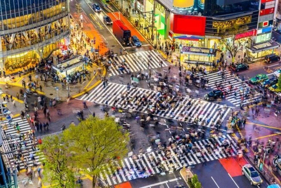 Tokyo: Shibuya-krysset, noen av verdens travleste fotgjengerfelter. Foto: Sean Pavone / Shutterstock / NTB scanpix Tokyo: Shibuya-krysset, noen av verdens travleste fotgjengerfelter. Foto: Sean Pavone / Shutterstock / NTB scanpix
