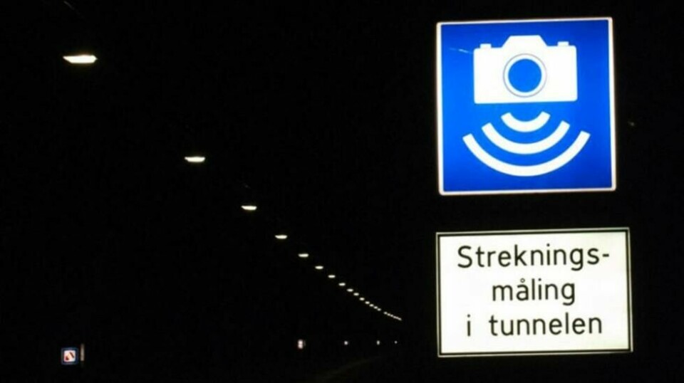 Strekningsmåling blir stadig mer vanlig, blant annet i tunneler. Nå vil regjeringen bremse utviklingen. Foto: NTB scanpix.