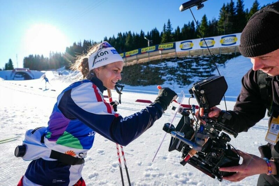 Oslo 20250225. Therese Johaug trener i Granåsen i Trondheim i forbindelse med VM Trondheim 2025. / NTB Oslo 20250225. Therese Johaug trener i Granåsen i Trondheim i forbindelse med VM Trondheim 2025. Foto: Lise Åserud / NTB Foto: Lise Åserud