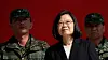 Taiwans president Tsai Ing-wen under et besøk på en taiwansk militærbase i 2019. Foto: Tyrone Siu / Reuters