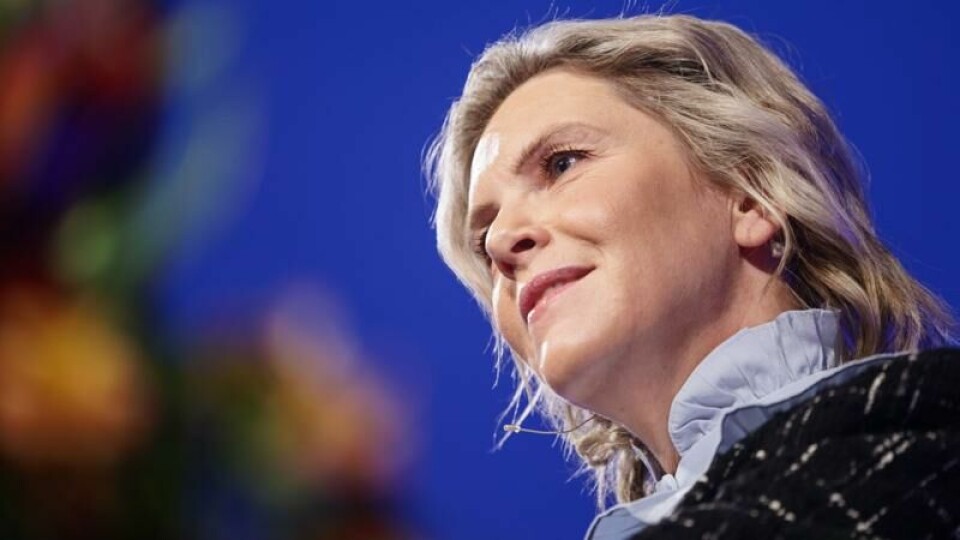 Frp-leder Sylvi Listhaug kan konstatere at partiet når nye høyder i oppslutning også på Norstats partimåling for NRK i desember.
