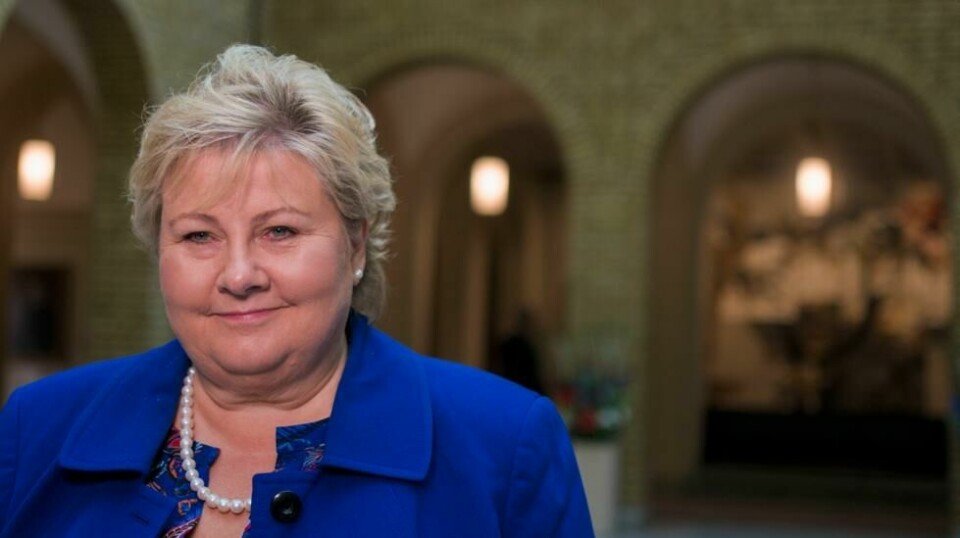 Høyres partileder Erna Solberg.