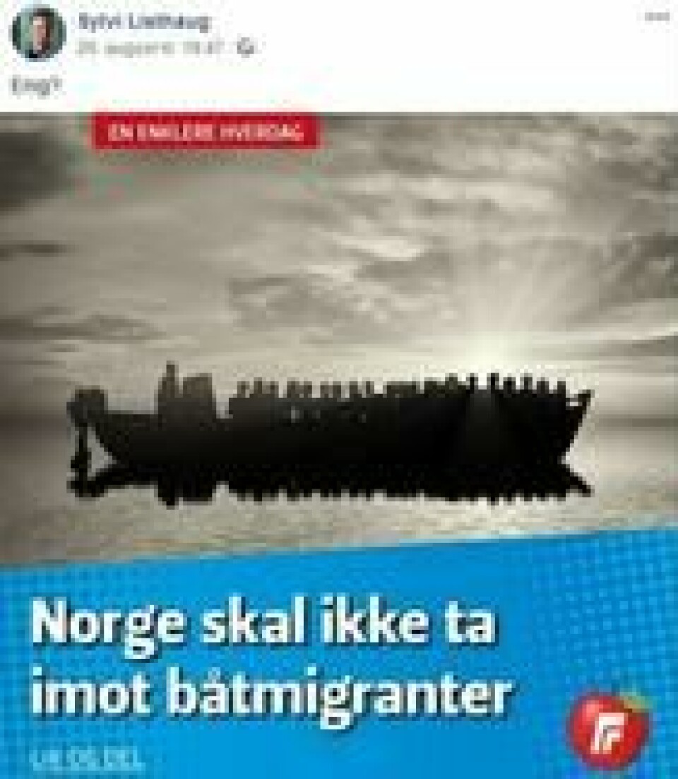 Foto: Skjermdump fra Facebook