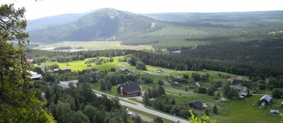 Tettstedet Tännäs i Härjedalen i Sverige Tettstedet Tännäs i Härjedalen i Sverige Foto: funasfjallen.se